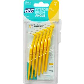 Tepe No:4 Angle Saplı Sarı 0.7 mm 6'lı Arayüz Fırçası
