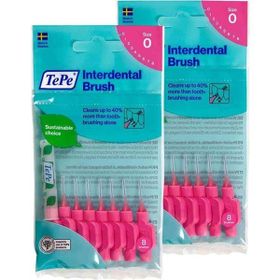 Tepe Pembe 0.4 mm 8'li x 2 Adet Interdental Brush Arayüz Fırçası