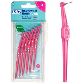 Tepe Pembe 6 Adet Angle Arayüz Fırçası