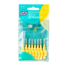 Tepe Sarı 0.7 mm Size 4 8'li Paket Extra Soft Arayüz Fırçası