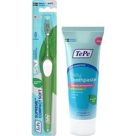 Tepe Supreme Compact Soft Diş Fırçası+Diş Macunu