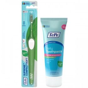 Tepe Supreme Compact Soft Diş Fırçası+Diş Macunu
