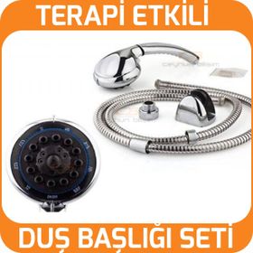Terapi Etkili 8 Fonksiyonlu Duş Başlığı Seti