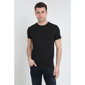 Terapi Men 21K-3400730-01 Basic Slim Fit Bisiklet Yaka Kısa Kollu Siyah Erkek T-shirt