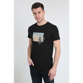 Terapi Men 21K-3400742-1 Bisiklet Yaka Baskılı Erkek T-shirt