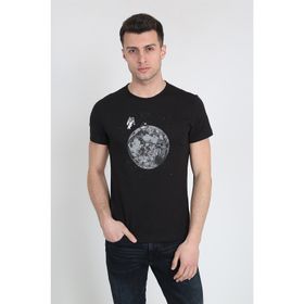 Terapi Men 21Y-3400744-01 Bisiklet Yaka Baskılı Erkek T-shirt