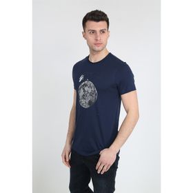 Terapi Men 21Y-3400744-01 Bisiklet Yaka Baskılı Erkek T-shirt