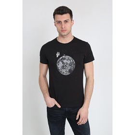 Terapi Men 21Y-3400744-01 Bisiklet Yaka Baskılı Erkek T-shirt