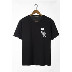 Terapi Men 22Y-3400761-2 Aslan Baskılı Bisiklet Yaka Oversize Rahat Kalıp Basic Erkek T-shirt