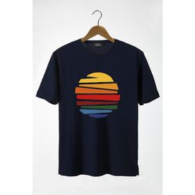 Terapi Men 22Y-3400762-1 Güneş Baskılı Bisiklet Yaka Oversize Erkek T-shirt