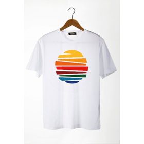 Terapi Men 22Y-3400762-1 Güneş Baskılı Bisiklet Yaka Oversize Erkek T-shirt