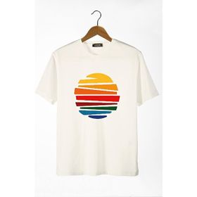 Terapi Men 22Y-3400762-1 Güneş Baskılı Bisiklet Yaka Oversize Erkek T-shirt