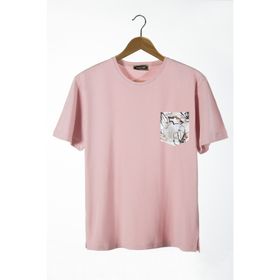 Terapi Men 22Y-3400762-11 Bisiklet Yaka Cepli Oversize Erkek T-shirt