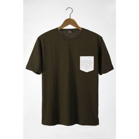 Terapi Men 22Y-3400762-11 Bisiklet Yaka Cepli Oversize Erkek T-shirt