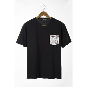 Terapi Men 22Y-3400762-11 Bisiklet Yaka Cepli Oversize Erkek T-shirt