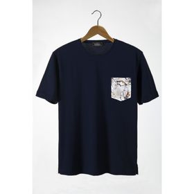 Terapi Men 22Y-3400762-11 Bisiklet Yaka Cepli Oversize Erkek T-shirt