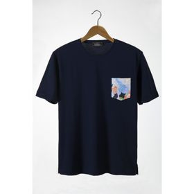 Terapi Men 22Y-3400762-33 Bisiklet Yaka Cepli Oversize Erkek T-shirt