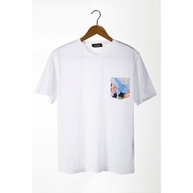 Terapi Men 22Y-3400762-33 Bisiklet Yaka Cepli Oversize Erkek T-shirt