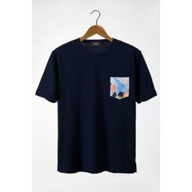 Terapi Men 22Y-3400762-33 Bisiklet Yaka Cepli Oversize Erkek T-shirt