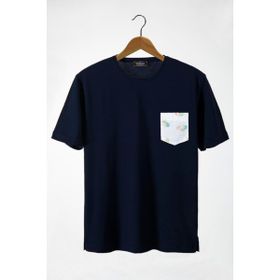 Terapi Men 22Y-3400762-44 Bisiklet Yaka Cepli Oversize Erkek T-shirt