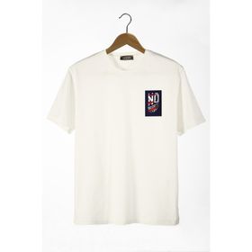 Terapi Men 22Y-3400762-56 Önü No Regret Baskılı Bisiklet Yaka Oversize T-Shirt
