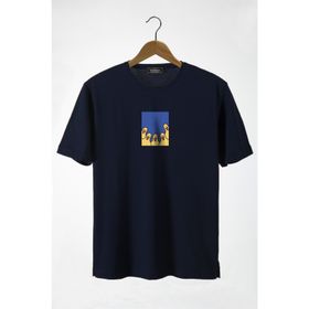 Terapi Men 22Y-3400762-66 Bisiklet Yaka Önü Ducks Baskılı Oversize Erkek T-Shirt