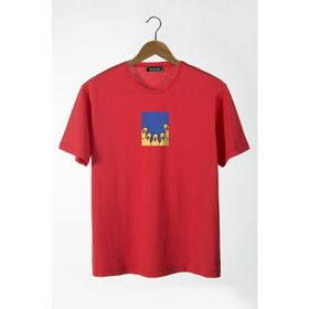 Terapi Men 22Y-3400762-66 Bisiklet Yaka Önü Ducks Baskılı Oversize Erkek T-Shirt