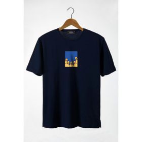 Terapi Men 22Y-3400762-66 Bisiklet Yaka Önü Ducks Baskılı Oversize Erkek T-Shirt