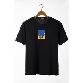 Terapi Men 22Y-3400762-66 Siyah Bisiklet Yaka Önü Ducks Baskılı Oversize Erkek T-Shirt