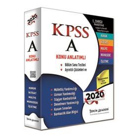 ​Tercih Akademi Yayınları 2020 KPSS A Grubu Konu Anlatımlı