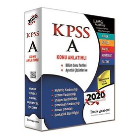​Tercih Akademi Yayınları 2020 KPSS A Grubu Konu Anlatımlı