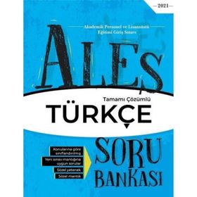 Tercih Akademi Yayınları Ales Sözel Türkçe Tamamı Çözümlü Soru Bankası