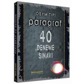 Tercih Akademi Yayınları ÖSYM Tipi Paragraf 40 Deneme Sınavı