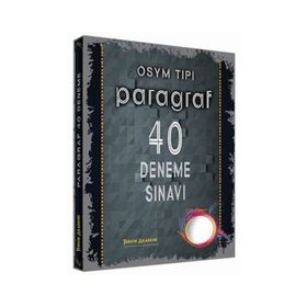 Tercih Akademi Yayınları ÖSYM Tipi Paragraf 40 Deneme Sınavı
