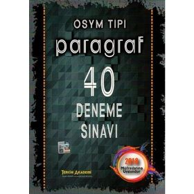 Tercih Akademi Yayınları ÖSYM Tipi Paragraf 40 Deneme Sınavı