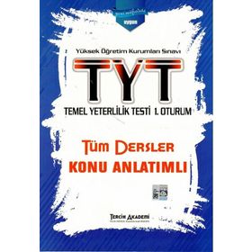 Tercih Akademi Yayınları TYT Tüm Dersler Konu Anlatımlı