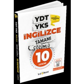 Tercih Akademi Yayınları - YDT YKS İngilizce Tamamı Çözümlü 10 Deneme