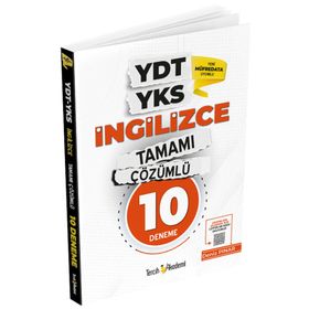 Tercih Akademi Yayınları - YDT YKS İngilizce Tamamı Çözümlü 10 Deneme