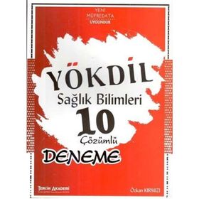Tercih Akademi Yayınları YÖKDİL Sağlık Bilimleri Çözümlü 10 Deneme