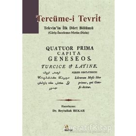 Tercüme-i Tevrìt - Beytullah Bekar