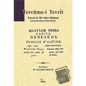 Tercüme-i Tevrìt - Beytullah Bekar