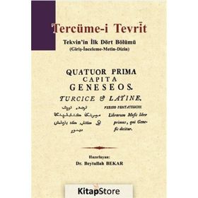 Tercüme-i Tevrìt - Beytullah Bekar