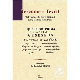 Tercüme-i Tevrìt - Beytullah Bekar