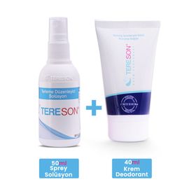 Tereson Terleme Önleyici 50 ml Sprey ve Gümüş İyonlu 40 ml Krem Deodorant