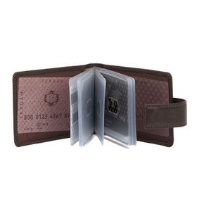 Tergan 1512B07 Kahve Deri Unisex Kartlık