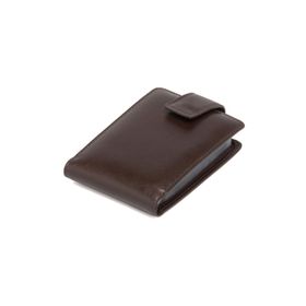 Tergan 1512B07 Kahve Deri Unisex Kartlık