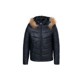 Tergan E23KDM310463-Q3R Lacivert Erkek Deri Mont