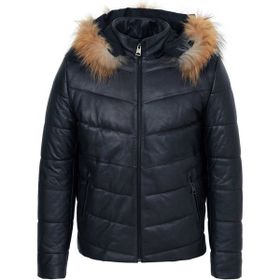 Tergan E23KDM310463-Q3R Lacivert Erkek Deri Mont