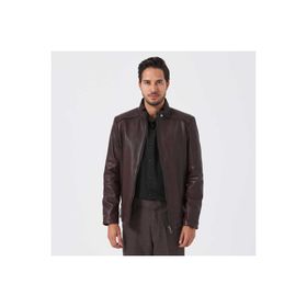 Tergan E23KDM310504-R4W Kahve Erkek Deri Mont