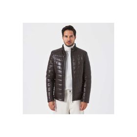 Tergan E23KDM310514-Q3V Kahve Erkek Deri Mont